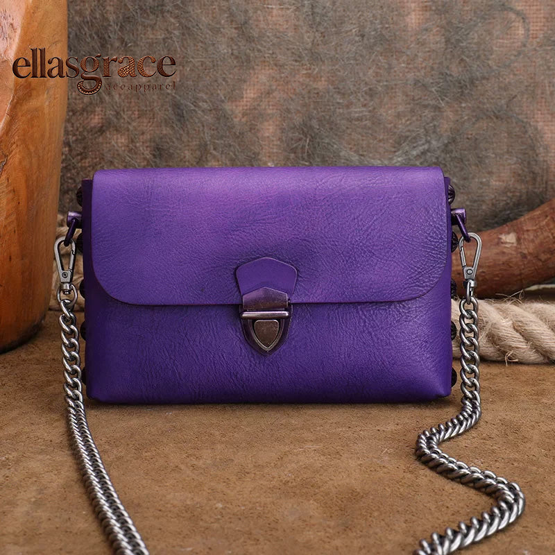 Ellasgraceapparel Original Top-Grain Leather Shoulder Bag