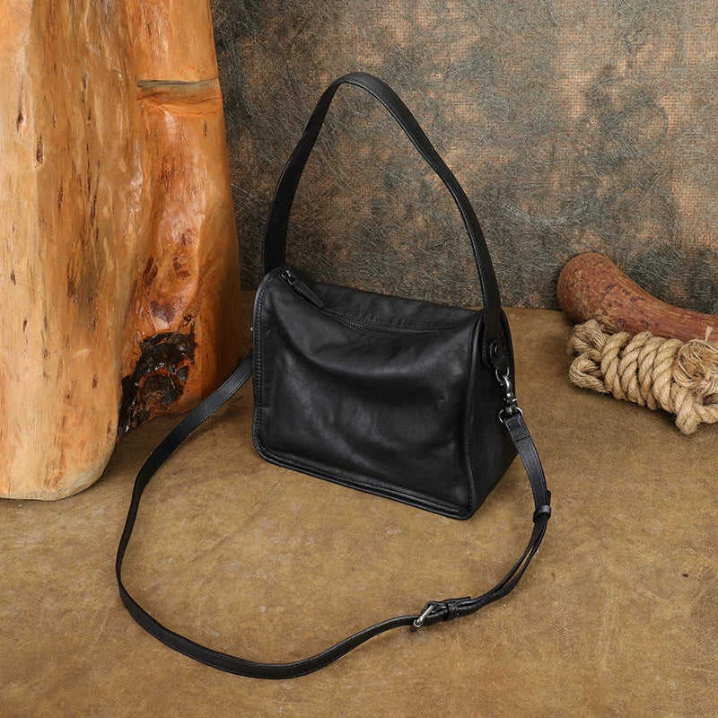 Ellasgraceapparel Handcrafted Top-Grain Leather Shoulder Bag