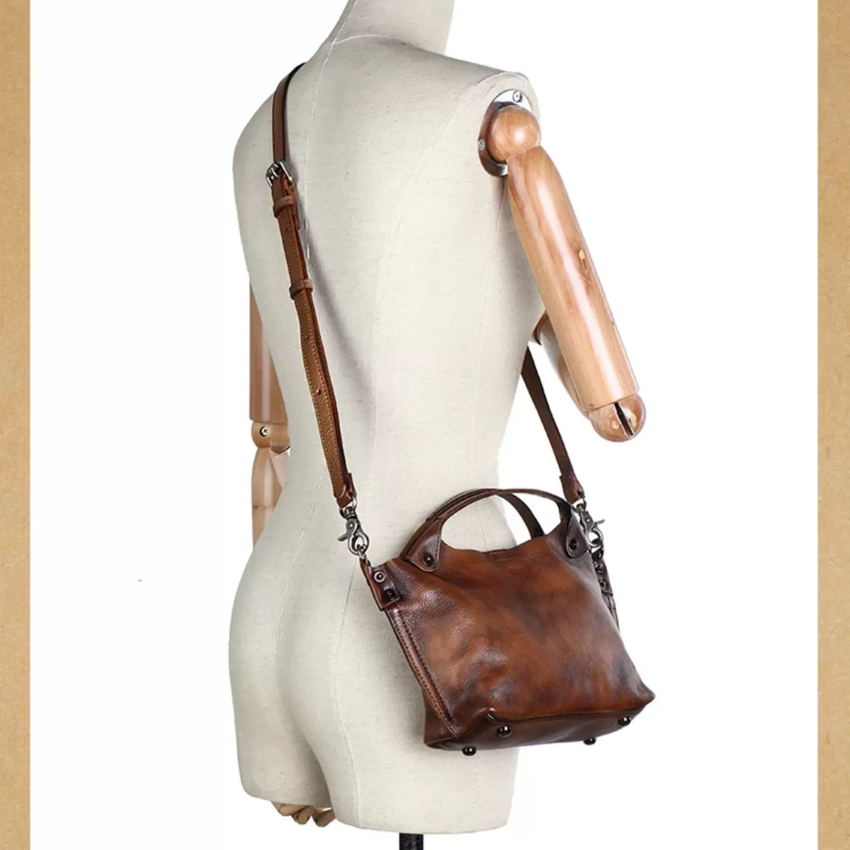 Ellasgraceapparel Top-grain Leather  Bag