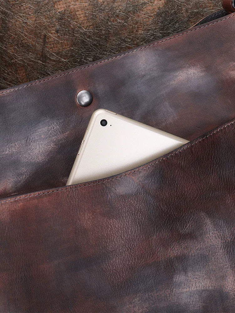 Ellasgraceapparel Top-Grain Leather Shoulder Bag