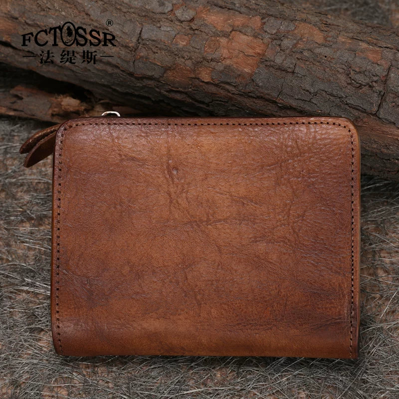 Ellasgraceapparel Handcrafted Top-Grain Leather Compact Wallet for Men and Women