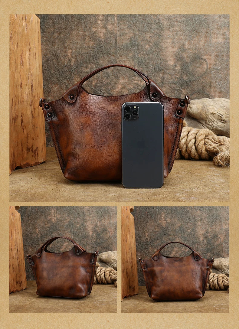 Ellasgraceapparel Top-grain Leather  Bag