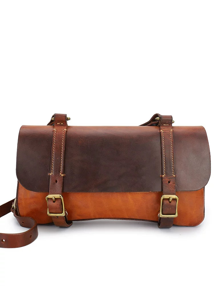 Ellasgraceapparel Large-Capacity Cowhide Shoulder Bag
