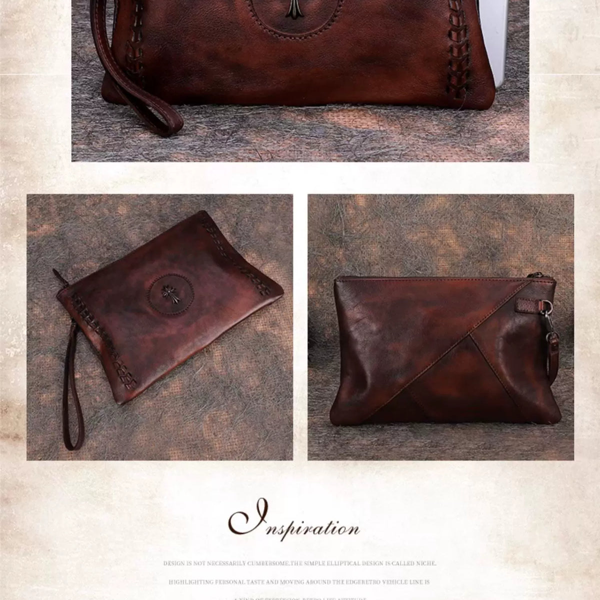 Ellasgraceapparel Large-Capacity Tote Envelope Clutch Bag