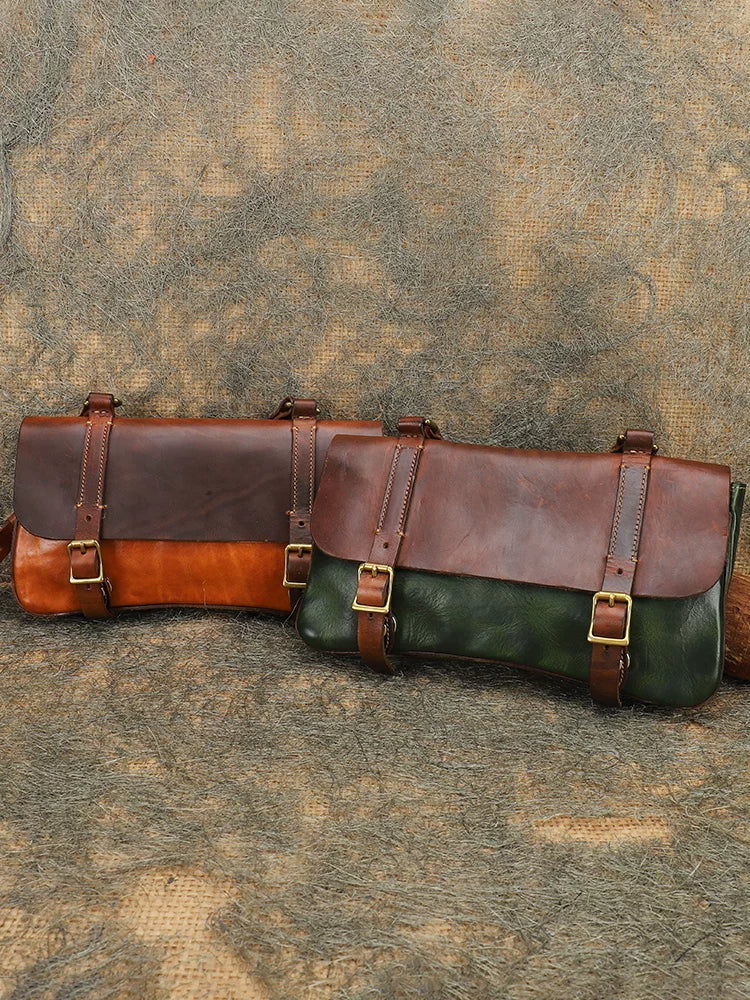 Ellasgraceapparel Large-Capacity Cowhide Shoulder Bag