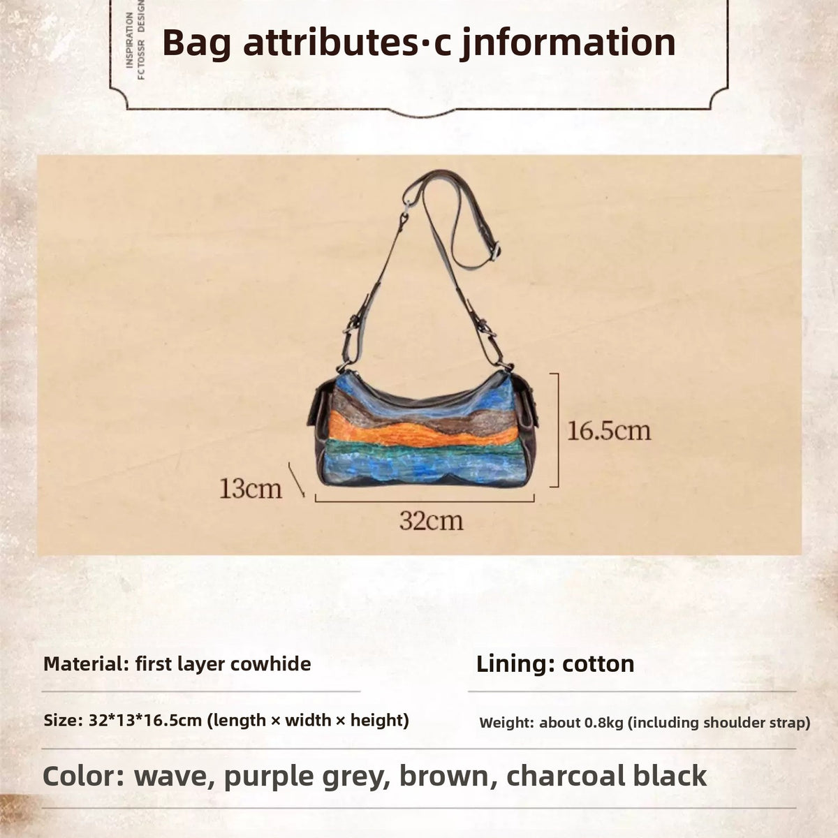 Ellasgraceapparel Small Square Bag with Wide Straps