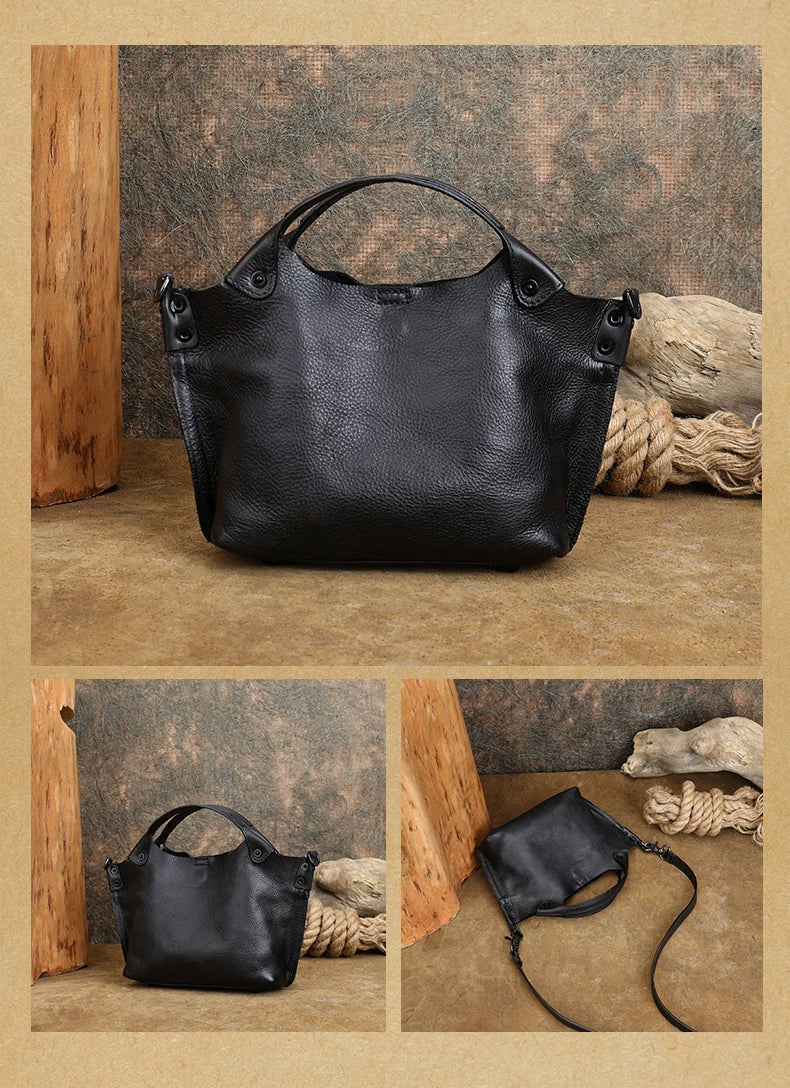 Ellasgraceapparel Top-grain Leather  Bag
