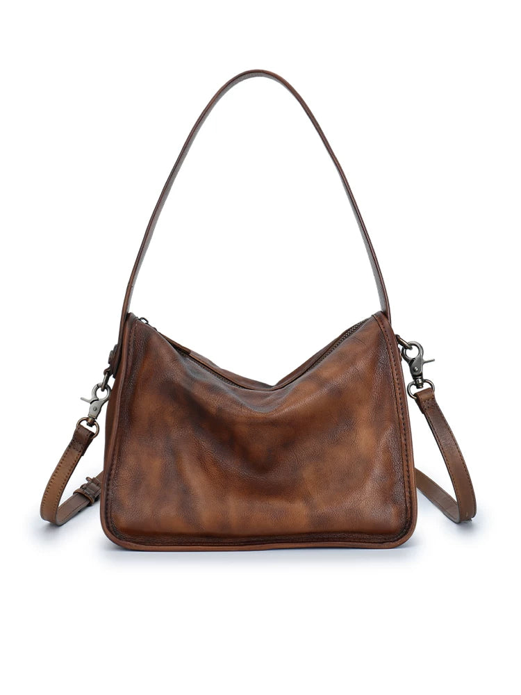 Ellasgraceapparel Handcrafted Top-Grain Leather Shoulder Bag