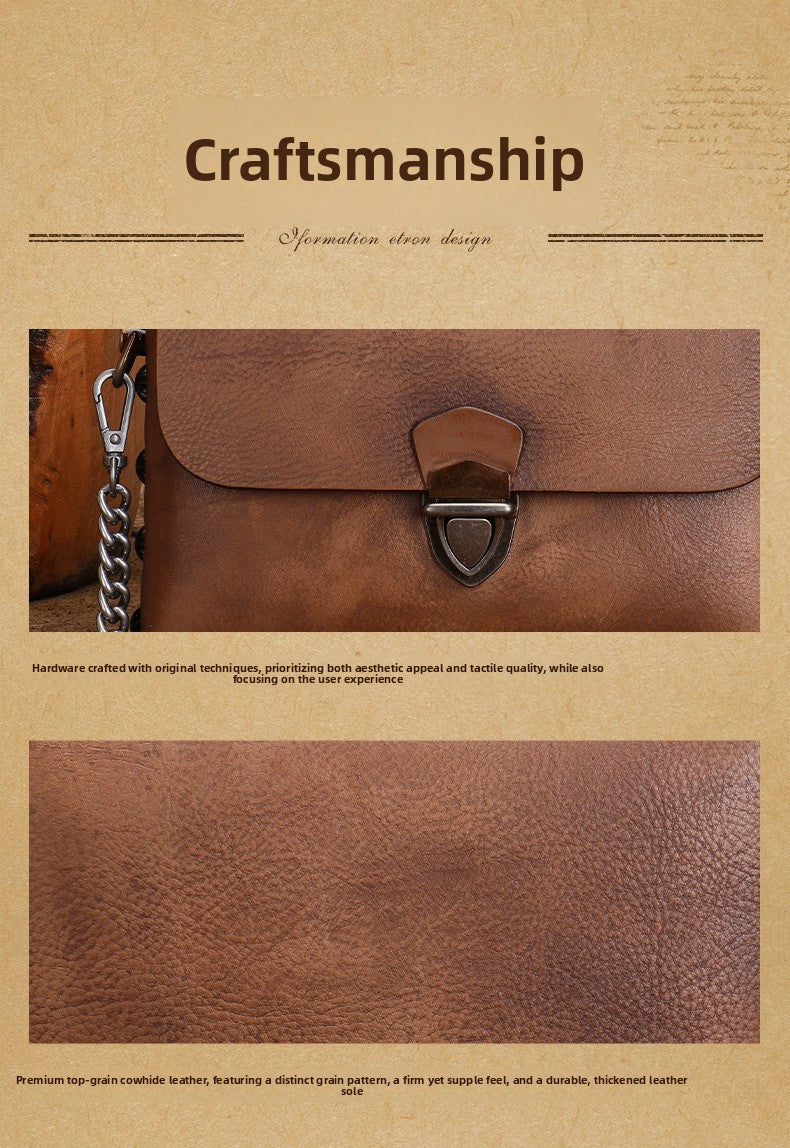 Ellasgraceapparel Original Top-Grain Leather Shoulder Bag