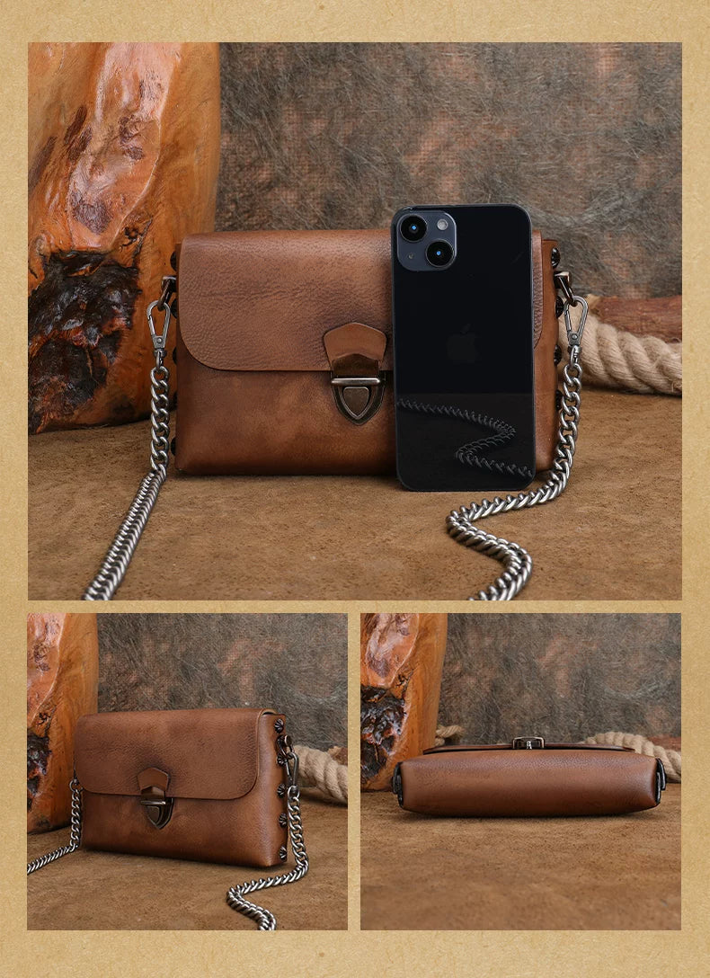 Ellasgraceapparel Original Top-Grain Leather Shoulder Bag