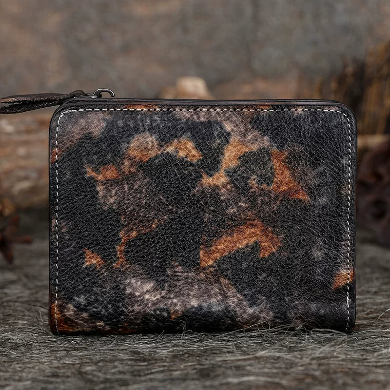 Ellasgraceapparel Handcrafted Top-Grain Leather Compact Wallet for Men and Women