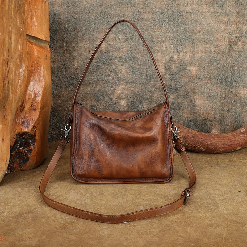 Ellasgraceapparel Handcrafted Top-Grain Leather Shoulder Bag