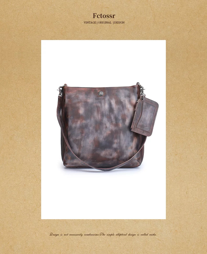 Ellasgraceapparel Top-Grain Leather Shoulder Bag