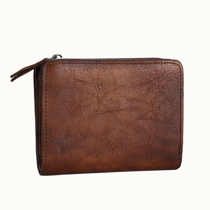 Ellasgraceapparel Handcrafted Top-Grain Leather Compact Wallet for Men and Women