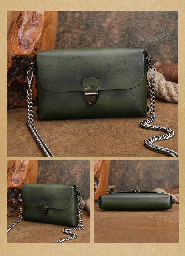 Ellasgraceapparel Original Top-Grain Leather Shoulder Bag