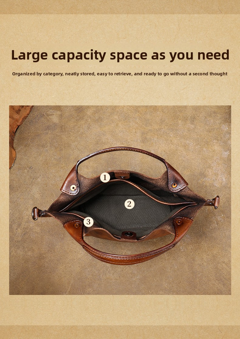 Ellasgraceapparel Top-grain Leather  Bag