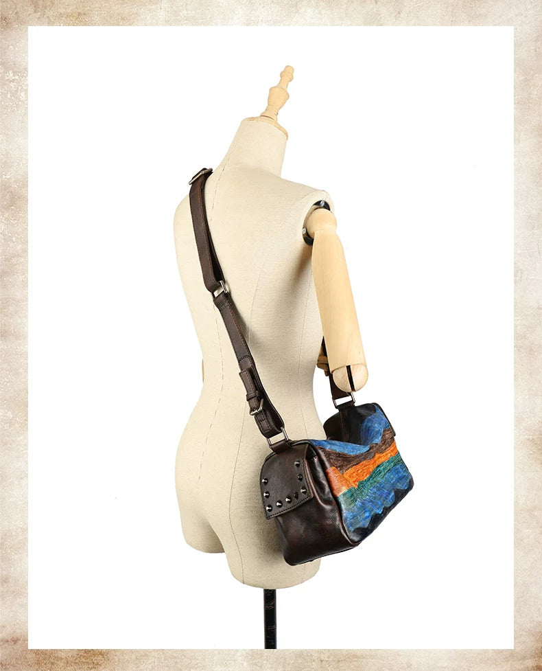 Ellasgraceapparel Small Square Bag with Wide Straps