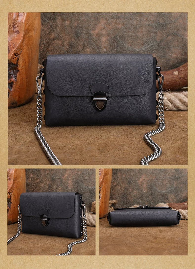 Ellasgraceapparel Original Top-Grain Leather Shoulder Bag