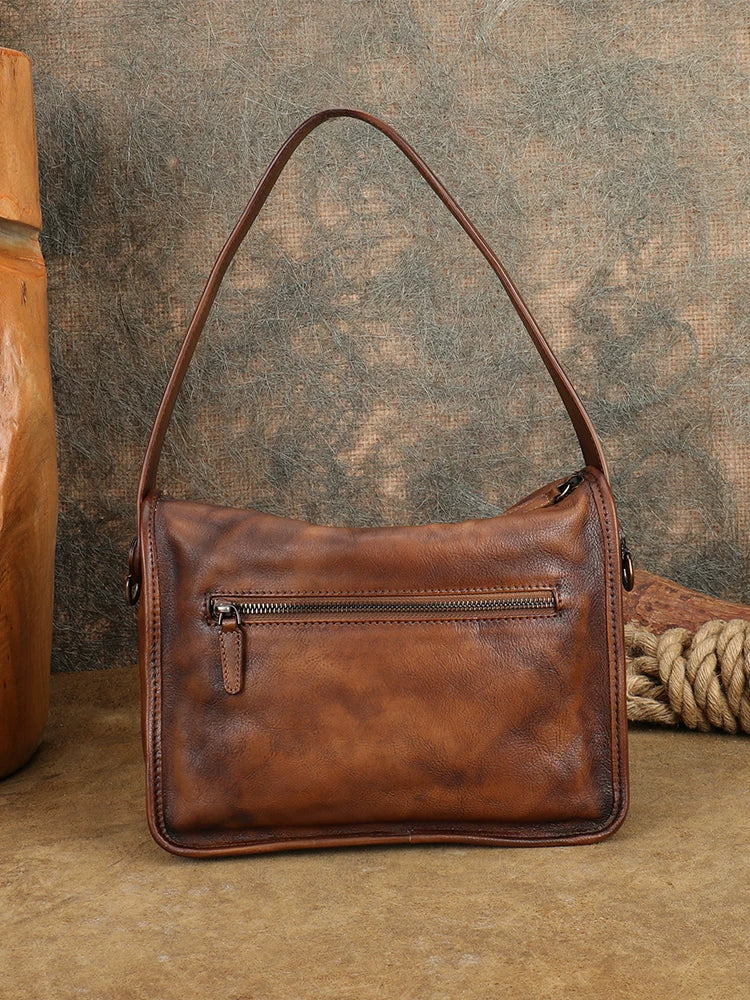Ellasgraceapparel Handcrafted Top-Grain Leather Shoulder Bag