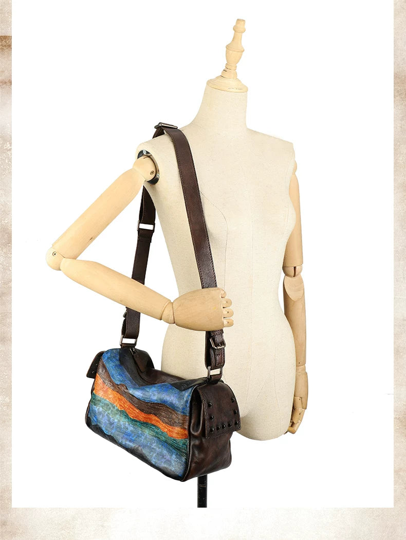 Ellasgraceapparel Small Square Bag with Wide Straps