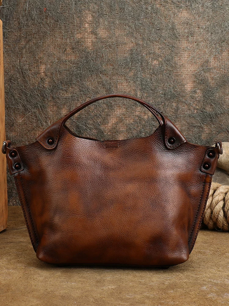 Ellasgraceapparel Top-grain Leather  Bag