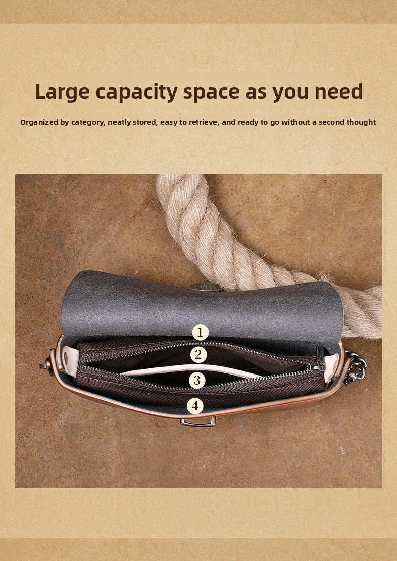 Ellasgraceapparel Original Top-Grain Leather Shoulder Bag