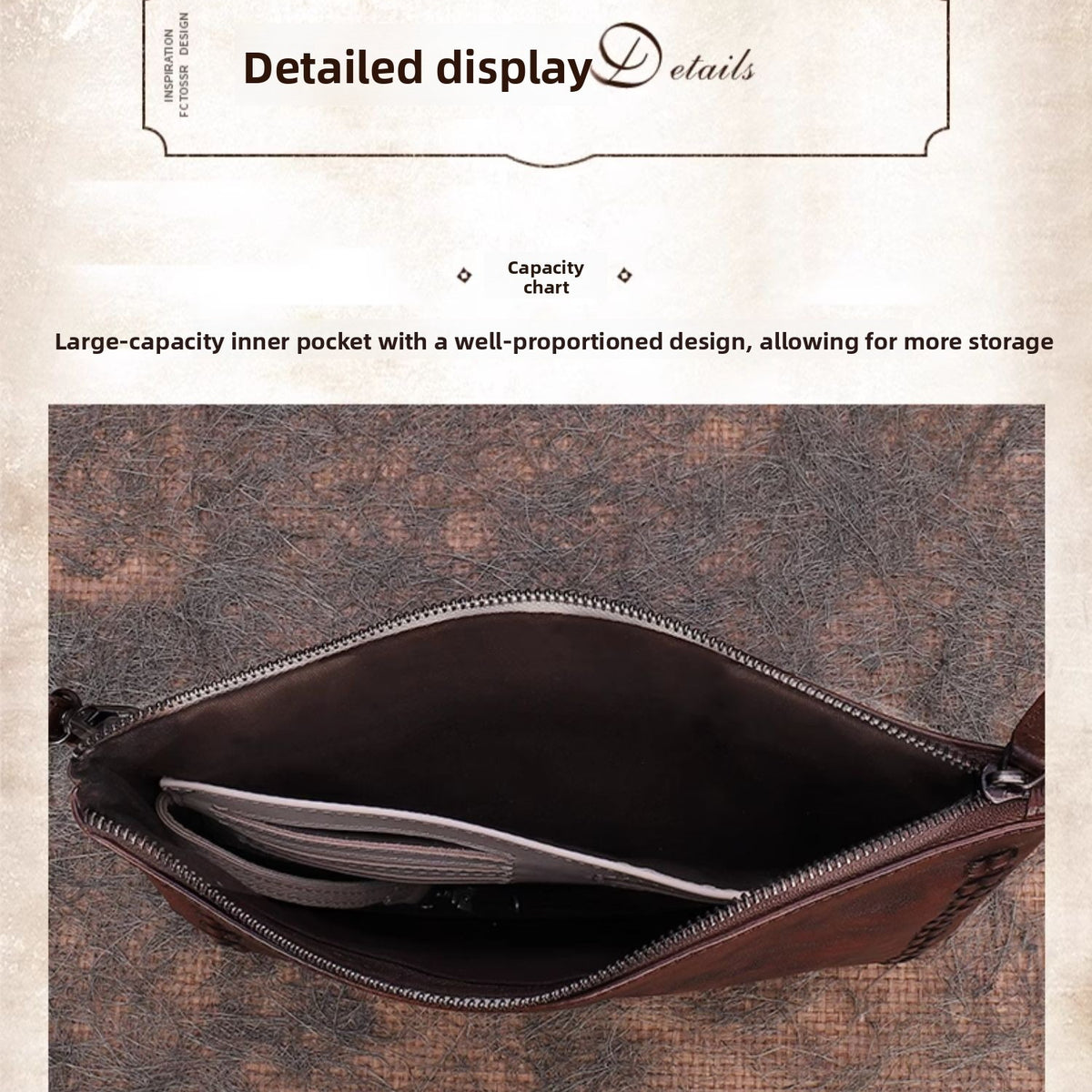 Ellasgraceapparel Large-Capacity Tote Envelope Clutch Bag